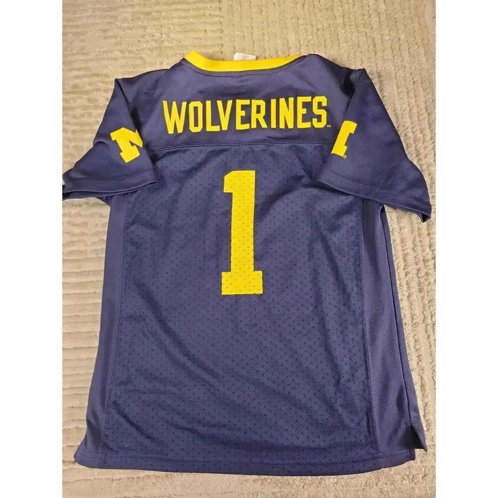 Michigan Wolverines Jersey Youth Size Medium NCAA College Football boys Kids